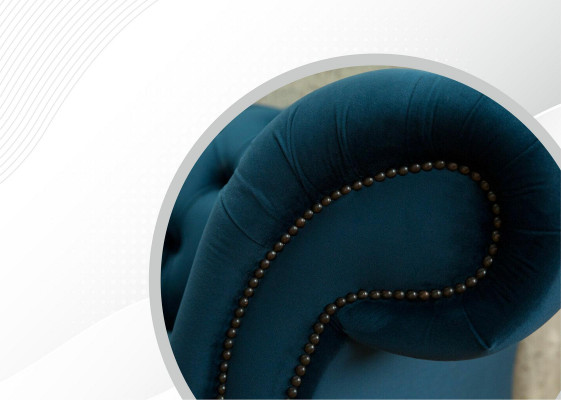 Design Sofa Chesterfield Polster Modern Textil Stoff Sofas 4 Sitzer Schlaf