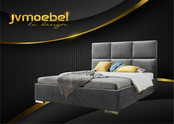 Moderne Schlafzimmer Betten Textil Bett Stoff Chesterfield 180x200 Doppelbett