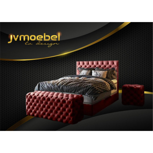 Luxus Bett Boxspringbett Schlafzimmer Betten Design Möbel Samt Matratze Komplett