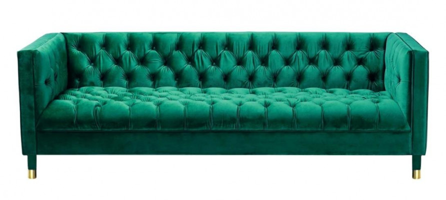 Blaue Chesterfield Textil Modern Design Stoff Kreative Möbel Neu Wohnzimmer Sofa