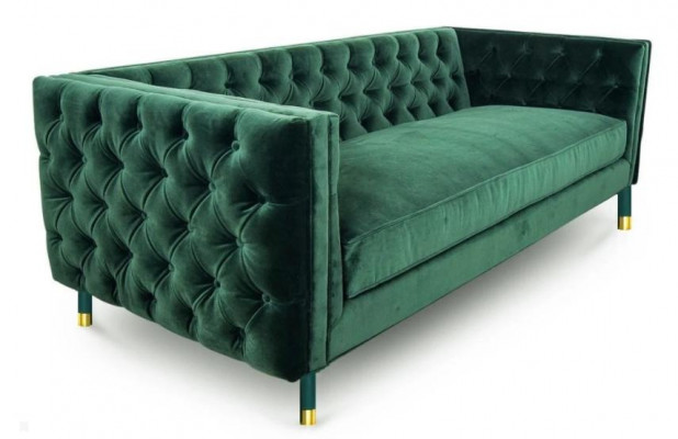 Chesterfield Sofa Wohnzimmer Stoffsofa Couch Polster Sitz Garnitur 3er Sofas Neu