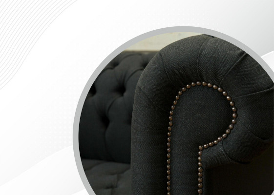 Design Couch Couchen Sofas Stoff Modern Sofagarnitur 3-er Dreistzer Polster