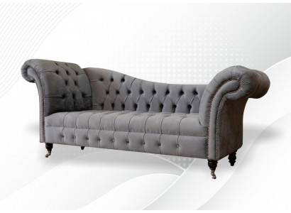 Lounge Sofa Wohnzimmer Stoff Couchen Chaiselounge Chesterfield Sitzpolster Neu