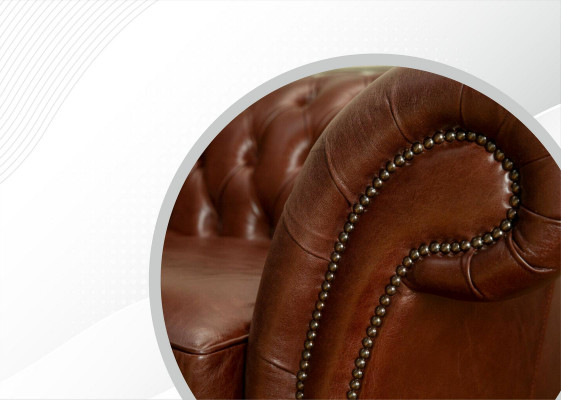 Chesterfield Sofa 2 Sitzer Polster Design Couchen Sofas Garnitur Original Braun