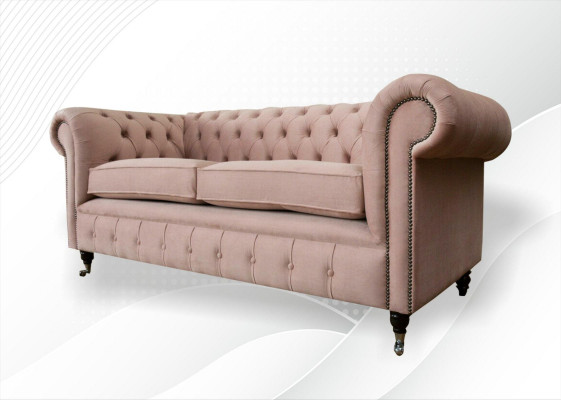 Design Polster Sitz Couch 3 Sitzer Sofa Chesterfield Sofas Couchen Textil Stoff