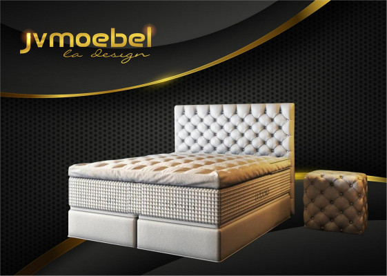 Bett 2x Nachttisch 3 tlg. Schlafzimmer Set Design Luxus Möbel Modern Betten Neu