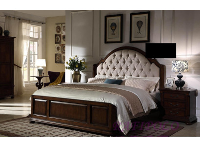 Bett Polsterbett Luxus Doppel Schlafzimmer Holz Leder Betten Chesterfield Möbel