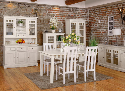 Anrichte Vitrine Buffet Schrank Design Landhaus Möbel Italienischer Stil Luxus