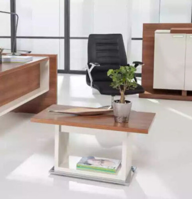 Chef Tisch Schreibtisch Brauner Office Tische Set Büro Einrichtung 3tlg Komplett