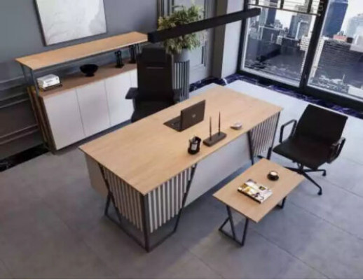Hell Graue Büro Einrichtung Büromöbel Set Tisch Schreibtisch Schrank 3tlg