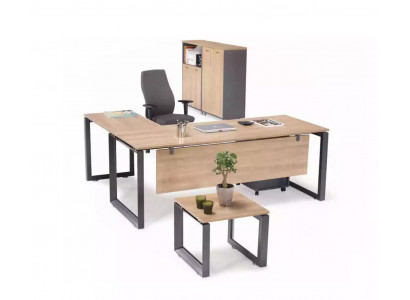 Exklusive Büromöbel Eckschreibtisch Kommode Couchtisch 2x Aktenschränke