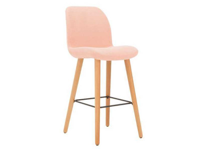 Modern Rosa Stuhl Designer Barhocker Holz stilvoll Luxus Möbel Hocker neu