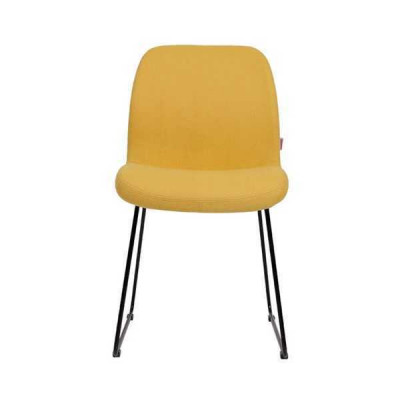 Stühle Gelb Luxus Design Polster Stuhl Büro Möbel Neu Esszimmer Textil Möbel