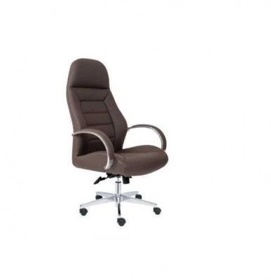 Stuhl Polsterung Kunstleder Bürostühle Moderne Computerstühle Möbel Braun