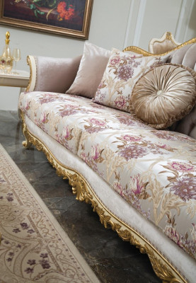 Sofa 3 Sitzer Klassische Couchen Luxus Möbel Sofas Stoff Couch Dreisitzer