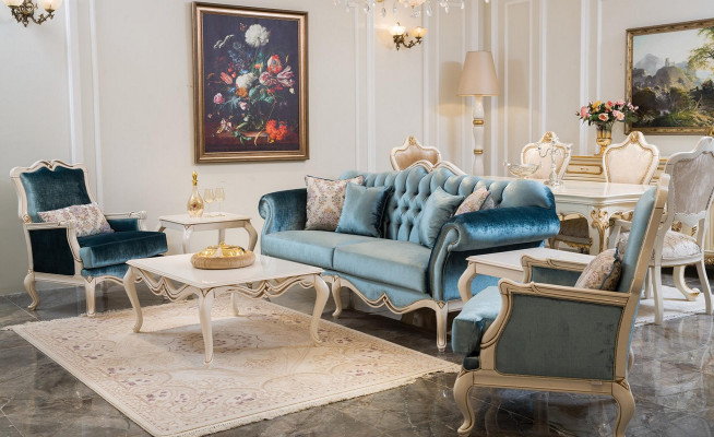 Sofa Design Dreisitzer Couch Polster 3er Sofas Zimmer Möbel Luxus Stoff
