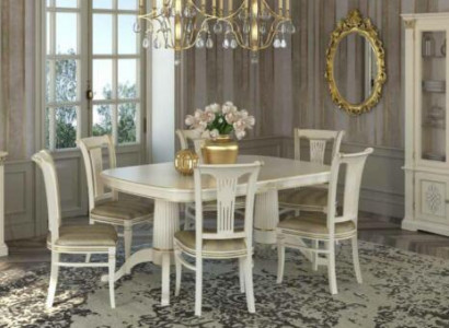 Set 4x Stuhl Stühle Esszimmer Garnitur Möbel Lehn Design Sitzmöbel Gruppe Holz