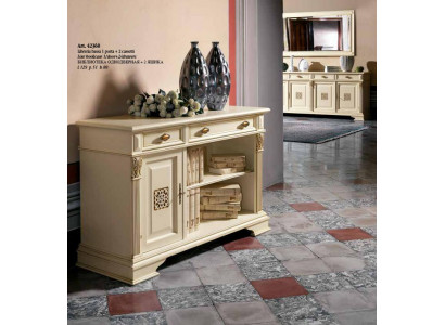 Italienische Design Möbel Antik - Holz Bar Anrichte Schrank Kommode