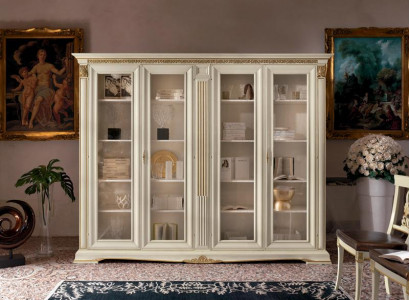 Vitrine Schrank Vitrinen Wohnzimmer Schaufenster Schränke Design Barock Rokoko Massivholz