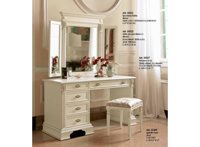 Schminktisch Spiegel Hocker Komplett Kommode Set Schlafzimmer Neu 3tlg.