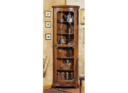 Schränke Holz Vitrinen Glas Schrank Echtholz Vitrine Wohnzimmer Möbel Anrichte