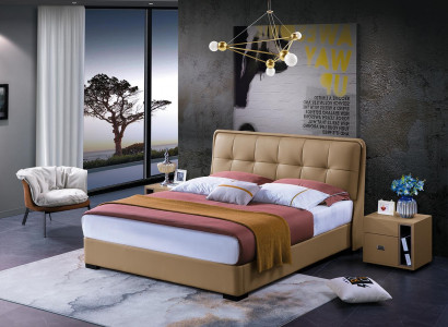 Design Schlafzimmer 3tlg. Bett 2x Nachttisch Klassischer Luxus Betten Set Möbel