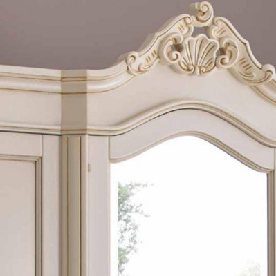 Kleiderschrank Schrank Schlafzimmer Garderobe Massivholz Barock Italienische Möbel neu