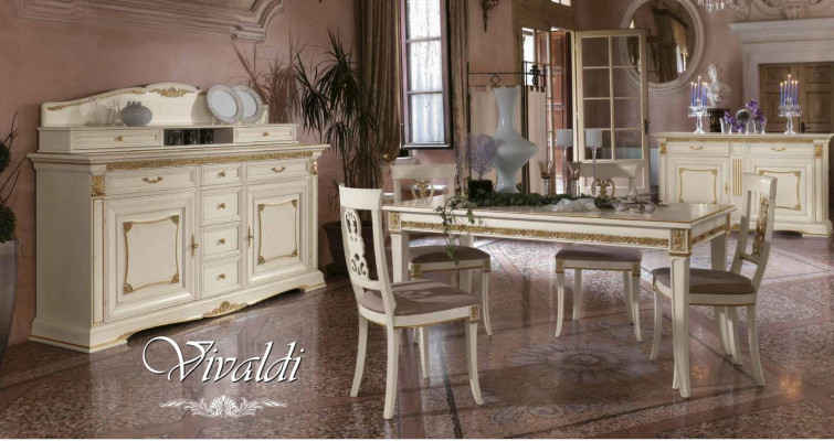 Anrichte Wandschrank Edle Massivholz Buffet Schrank Neu Esszimmer Schränke Barock neu