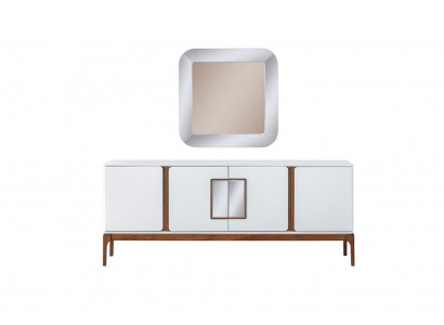 Luxus Esszimmer Set Anrichte Spiegel 2 tlg Modern Essgruppe Kommode