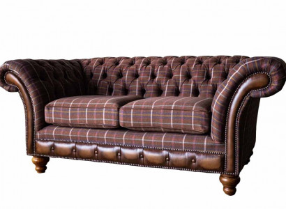 Chesterfield Zweisitzer Möbel 2 Sitzer Sofa Couch Polster Lounge Couchen