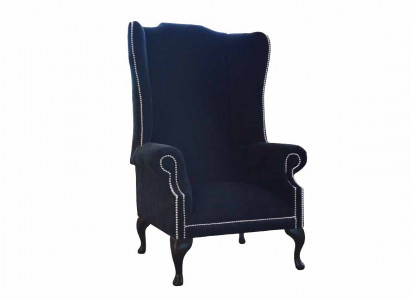 Chesterfield Ohrensessel Design Luxus Stoffsofas Textil 1 Sitzer Polster