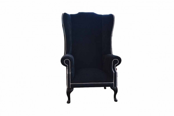 Chesterfield Ohrensessel Design Luxus Stoffsofas Textil 1 Sitzer Polster