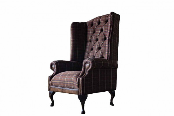 Chesterfield Design Sofa Sessel Couch Polster Ohrensessel 1 Sitzer Neu