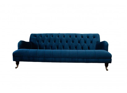 Chesterfield Design Luxus Polster Sofa Couch Sitz Garnitur Textil Neu