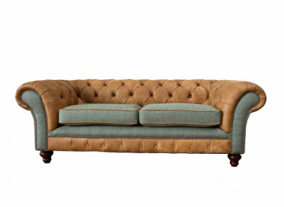 Sofa 3 Sitzer Design Polster Couchen Leder Relax Chesterfield Dreisitzer