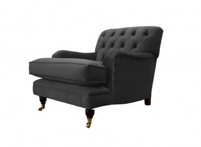 Chesterfield Sessel Couch Polster 1 Sitzer Design Couchen Textil Neu