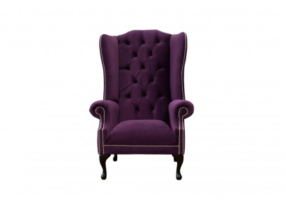 Ohrensessel Sessel Design Polster Sofa Couch Chesterfield Textil Neu