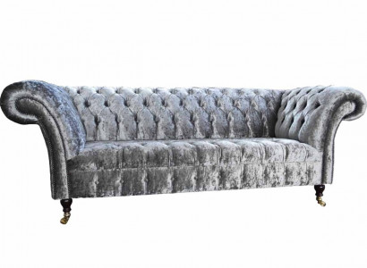 Design Chesterfield Sofa 3 Sitzer Couch Polster Sofas Wohnzimmer Big XXL