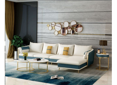 Wohnlandschaft L-Form Ecksofa Couch Design Polster Garnitur Sofa Ecke Neu
