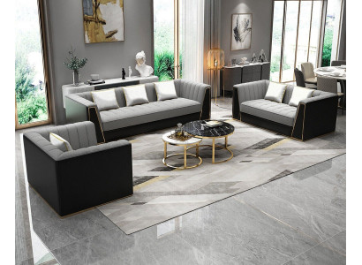 Sofagarnitur 3 2 1 Sitzer Set Design Sofa Polster Couchen Couch Modern