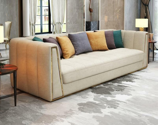 Ledersofa Sofa Couch Polster 321 Sitzer Couchtisch 2x Beistelltisch 6tlg. Neu