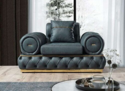 Sessel Chesterfield Sitz Barock Rokoko Klassische Möbel Wohnzimmer Polster Neu