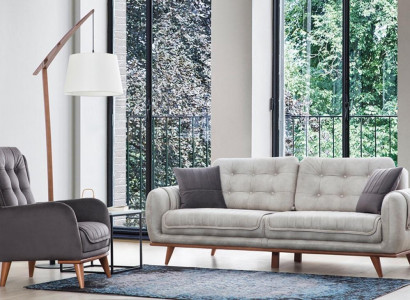 Sofa Couch 3+1 Sitz Sofagarnitur Couchen Polster Möbel Sofas Set Gruppe
