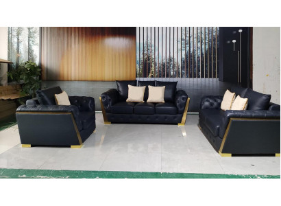 Chesterfield 3+2+1 Sofagarnitur Couch Möbel Sofa Couchen Set 3tlg