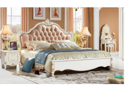 Doppeltes Bett Chesterfield Schlafzimmer Betten Möbel Barock Rokoko 3tlg