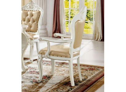 Klassischer Essszimmer Stuhl Möbel Lehnstuhl Barock Sessel Design Stühle