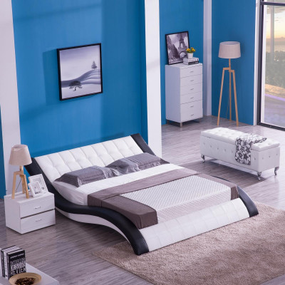 Design Bett Digital Sound USB Betten Luxus Schlafzimmer Möbel Leder
