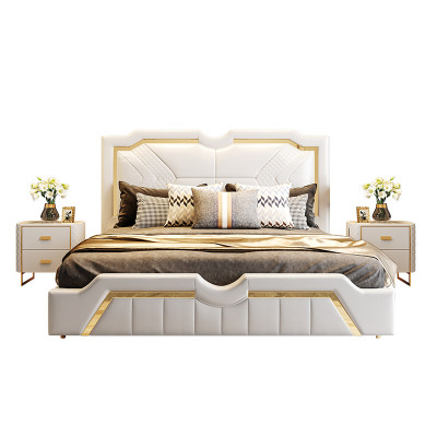Design Bett Polster Luxus Doppel Hotel Betten Ehe 180x200cm Schlaf