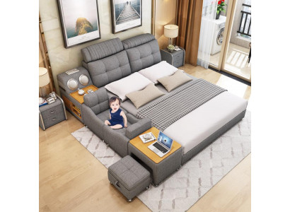 Bettgestell Betten 180x200cm Hotel Multifunktion Bett Doppelbetten