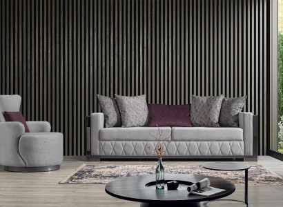 Modern Luxus Sofagarnitur Sofa Garnitur Sofas Sessel 3+1 Sitzer Stoff Design
